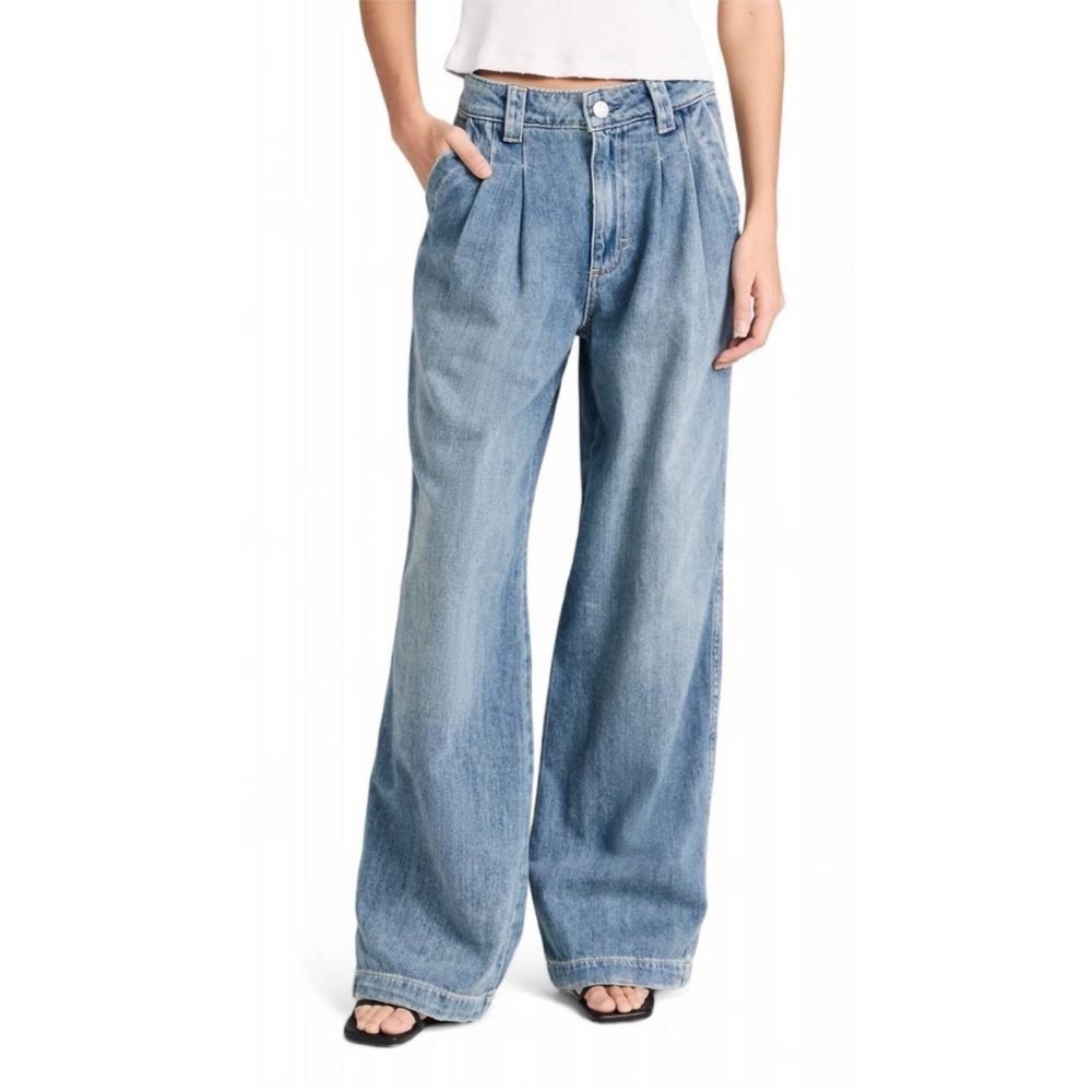 NEW AMO matilda wide leg trouser jeans in skipper size 29